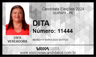 Candidato DITA 2024 - QUIPAPÁ - Eleições