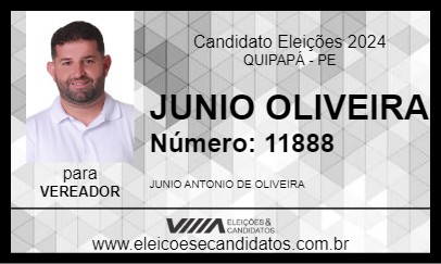 Candidato JUNIO OLIVEIRA 2024 - QUIPAPÁ - Eleições