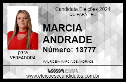 Candidato MARCIA ANDRADE 2024 - QUIPAPÁ - Eleições