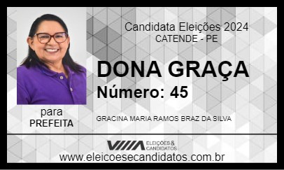 Candidato DONA GRAÇA 2024 - CATENDE - Eleições