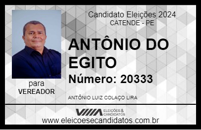 Candidato ANTÔNIO DO EGITO 2024 - CATENDE - Eleições