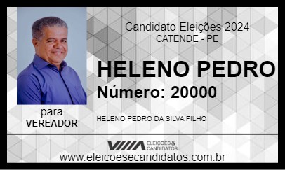 Candidato HELENO PEDRO 2024 - CATENDE - Eleições