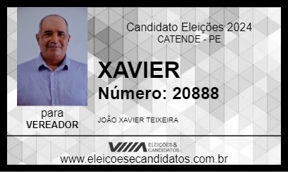 Candidato XAVIER 2024 - CATENDE - Eleições