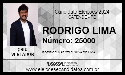 Candidato RODRIGO LIMA 2024 - CATENDE - Eleições