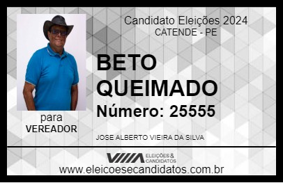 Candidato BETO QUEIMADO 2024 - CATENDE - Eleições