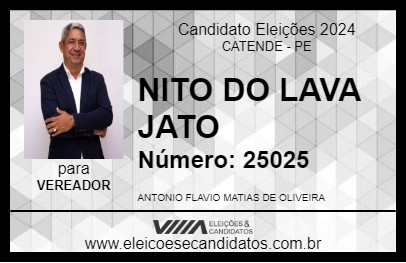 Candidato NITO DO LAVA JATO 2024 - CATENDE - Eleições