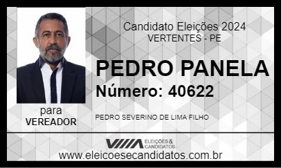 Candidato PEDRO PANELA 2024 - VERTENTES - Eleições