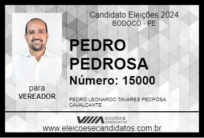 Candidato PEDRO PEDROSA 2024 - BODOCÓ - Eleições