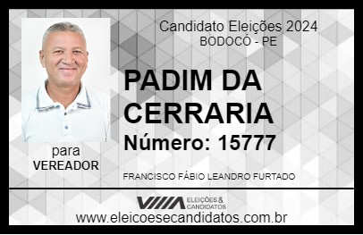 Candidato PABIM DA SERRARIA 2024 - BODOCÓ - Eleições