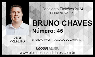 Candidato BRUNO CHAVES 2024 - FEIRA NOVA - Eleições