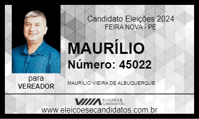 Candidato MAURÍLIO 2024 - FEIRA NOVA - Eleições