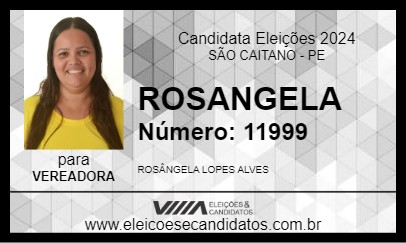 Candidato ROSANGELA 2024 - SÃO CAITANO - Eleições