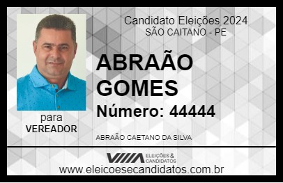 Candidato ABRAÃO GOMES 2024 - SÃO CAITANO - Eleições