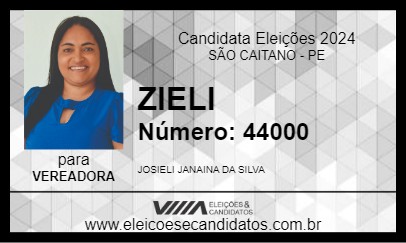 Candidato ZIELI 2024 - SÃO CAITANO - Eleições