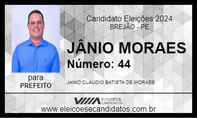 Candidato JÂNIO MORAES 2024 - BREJÃO - Eleições