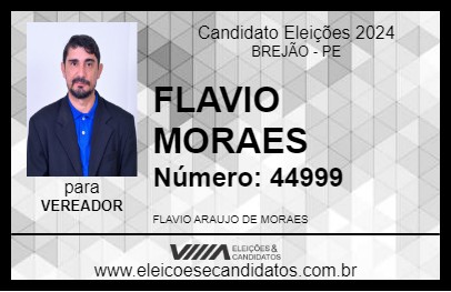 Candidato FLAVIO MORAES 2024 - BREJÃO - Eleições