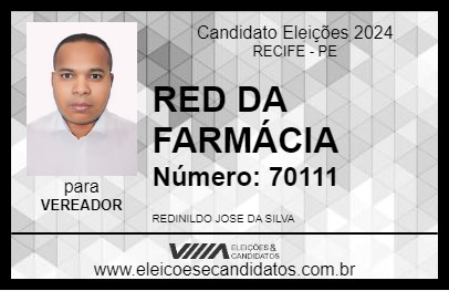 Candidato RED DA FARMÁCIA 2024 - RECIFE - Eleições