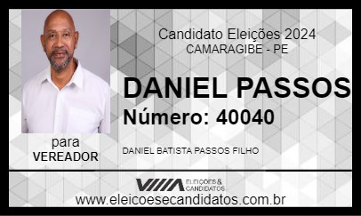 Candidato DANIEL PASSOS 2024 - CAMARAGIBE - Eleições