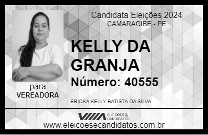 Candidato KELLY DA GRANJA 2024 - CAMARAGIBE - Eleições