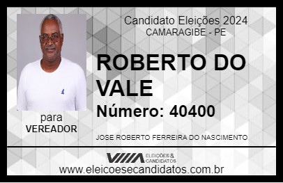 Candidato ROBERTO DO VALE 2024 - CAMARAGIBE - Eleições