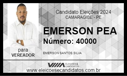 Candidato EMERSON PEA 2024 - CAMARAGIBE - Eleições