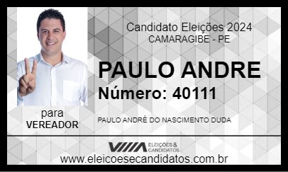 Candidato PAULO ANDRE 2024 - CAMARAGIBE - Eleições