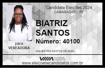 Candidato BIATRIZ SANTOS 2024 - CAMARAGIBE - Eleições