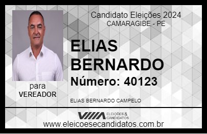 Candidato ELIAS BERNARDO 2024 - CAMARAGIBE - Eleições