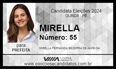 Candidato MIRELLA 2024 - OLINDA - Eleições