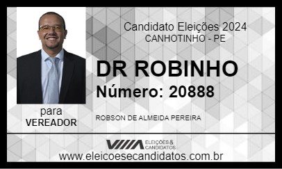 Candidato DR ROBINHO 2024 - CANHOTINHO - Eleições