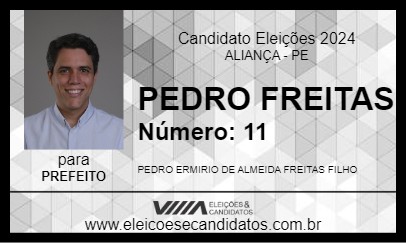 Candidato PEDRO FREITAS 2024 - ALIANÇA - Eleições