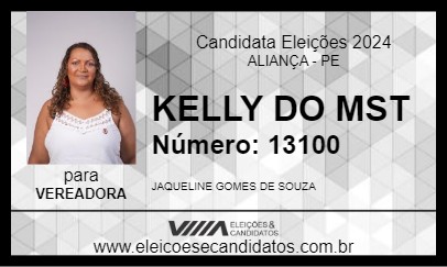 Candidato KELLY DO MST 2024 - ALIANÇA - Eleições