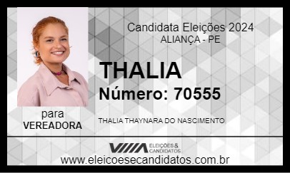 Candidato THALIA 2024 - ALIANÇA - Eleições