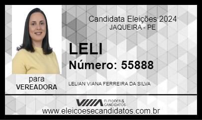 Candidato LELI 2024 - JAQUEIRA - Eleições