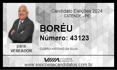 Candidato BORÉU 2024 - CATENDE - Eleições