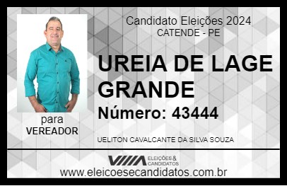 Candidato UREIA DE LAGE GRANDE 2024 - CATENDE - Eleições