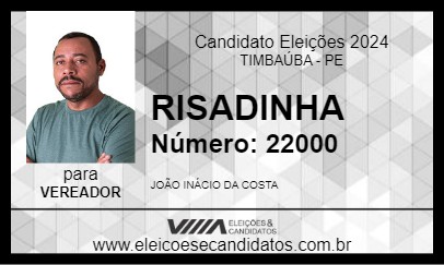 Candidato RISADINHA 2024 - TIMBAÚBA - Eleições