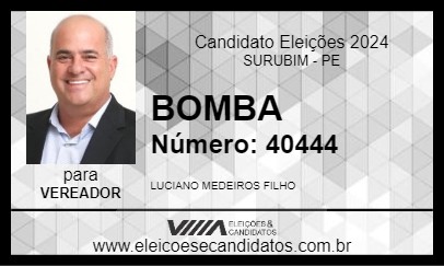 Candidato BOMBA 2024 - SURUBIM - Eleições