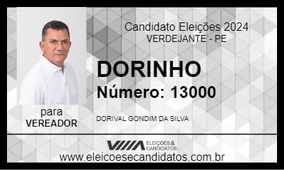 Candidato DORINHO 2024 - VERDEJANTE - Eleições