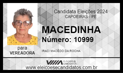 Candidato MACEDINHA 2024 - CAPOEIRAS - Eleições