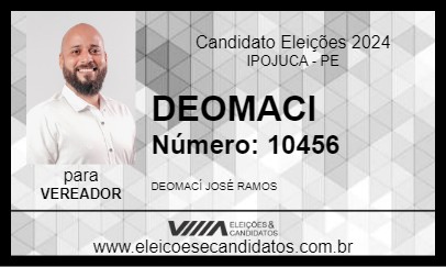 Candidato DEOMACI 2024 - IPOJUCA - Eleições