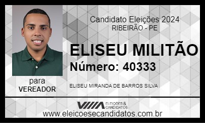 Candidato ELISEU MILITÃO 2024 - RIBEIRÃO - Eleições