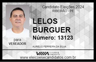 Candidato LELOS BURGUER 2024 - RIBEIRÃO - Eleições