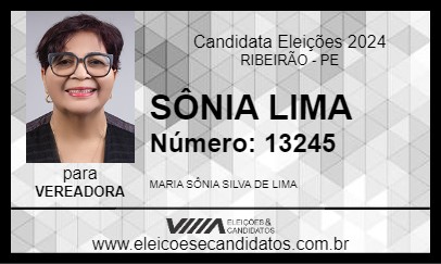 Candidato SÔNIA LIMA 2024 - RIBEIRÃO - Eleições