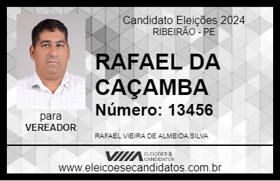 Candidato RAFAEL DA CAÇAMBA 2024 - RIBEIRÃO - Eleições