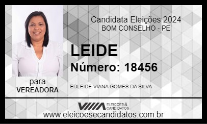 Candidato LEIDE 2024 - BOM CONSELHO - Eleições