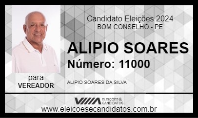 Candidato ALIPIO SOARES 2024 - BOM CONSELHO - Eleições