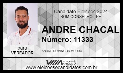 Candidato ANDRE CHACAL 2024 - BOM CONSELHO - Eleições