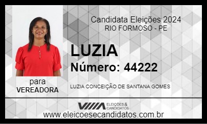 Candidato LUZIA 2024 - RIO FORMOSO - Eleições