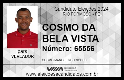 Candidato COSMO DA BELA VISTA 2024 - RIO FORMOSO - Eleições